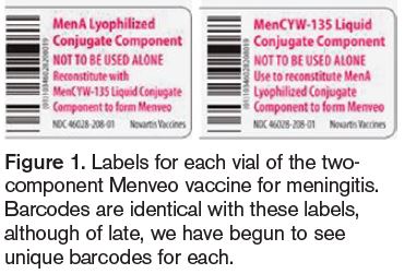 Menveo vaccine labels