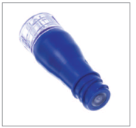 Figure 1. A MicroClave connector for use with a needlefree syringe.