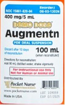 Demo Dose Augmentin Label