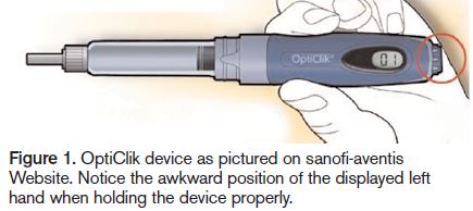 Opticlick device