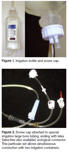 irrigantion bottle and screw cap