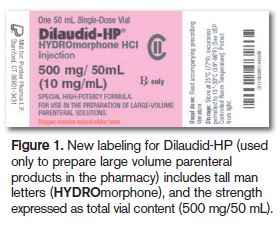 Dilaudid-HP label
