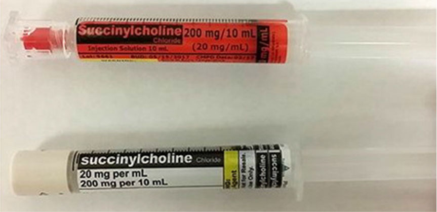 succinylcholine syringes