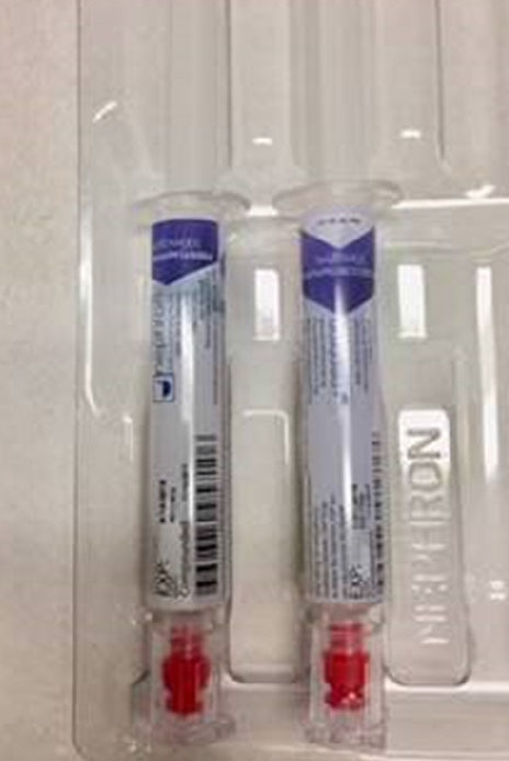 syringes placed backwards