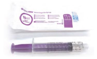 Figure 1. Purple enteral/oral syringe.