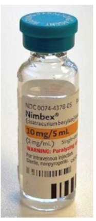 Figure 1. Curvature of vial renders barcode unscannable as its placement is parallel to the circumference.