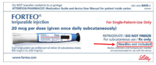 FDA Advise-ERR: Pen injectors need pen needles!