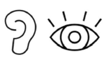 Figure 3. Examples of standard graphics that manufacturers can use on cartons and container labels to visually portray use in the ear (left) or the eye (right).