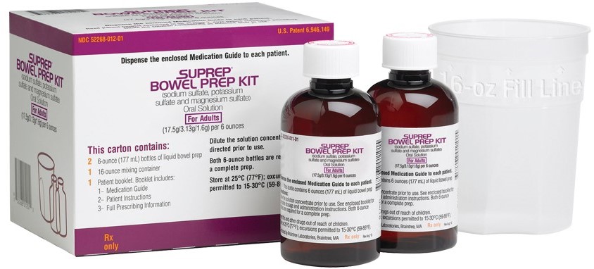 Figure 1. Suprep Bowel Prep Kit was ordered in preparation for a colonoscopy.
