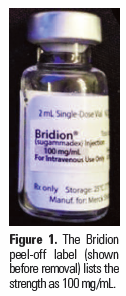 bridion peel-off label