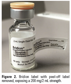 Bridion label