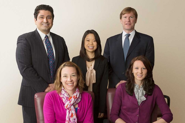 Group of five ISMP fellows